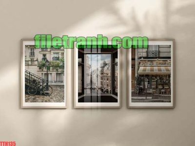 File gốc File gốc in bộ tranh decor treo tráng gương canvas TTH135 (PNG) nền trong suốt
