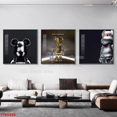 Tải file File bộ tranh treo tường decor TTK1336 (gốc) chủ đề hoa sen