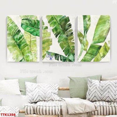 File in trần File bộ tranh treo tường decor TTK1356 (bản gốc) hoa văn