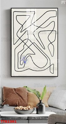 File tranh gốc File bộ tranh treo tường decor TTK1391 (bản quyền) độc đáo