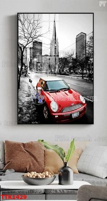 File in trần File bộ tranh treo tường decor TTK1429 (bản gốc) bầu trời