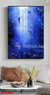 File gốc File bộ tranh treo tường decor TTK1450 (cho in ấn) độc quyền