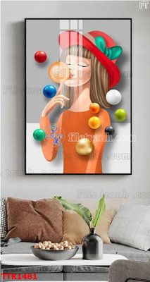 Tải file gốc File bộ tranh treo tường decor TTK1481 (in khổ lớn) không vỡ