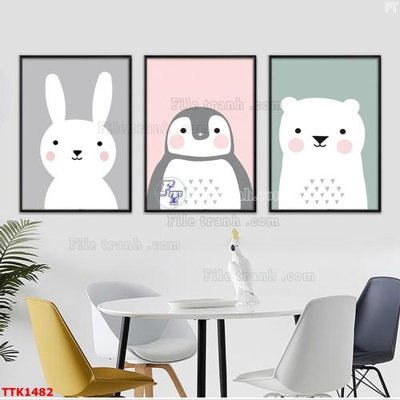 File gốc File bộ tranh treo tường decor TTK1482 (PNG) chất lượng cao