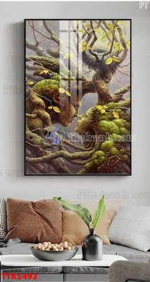 Tải file File bộ tranh treo tường decor TTK1493 (PSD) cho in tranh kính