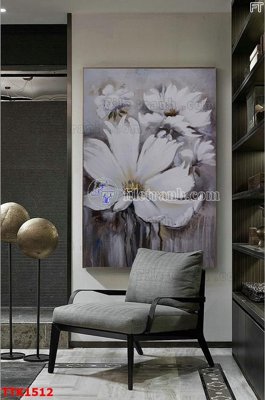 File gốc File bộ tranh treo tường decor TTK1512 (in lụa) họa tiết 3D