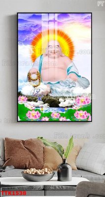 File gốc File bộ tranh treo tường decor TTK1538 (in lụa) cao cấp