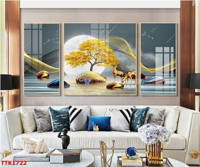 File in lụa File bộ tranh treo tường decor TTK1722 (chất lượng cao) File bộ tranh treo tường decor TTK1722