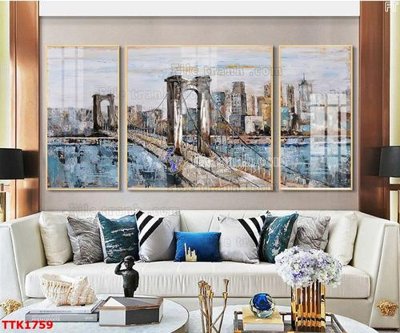 File tranh gốc File bộ tranh treo tường decor TTK1759 chủ đề hiện đại