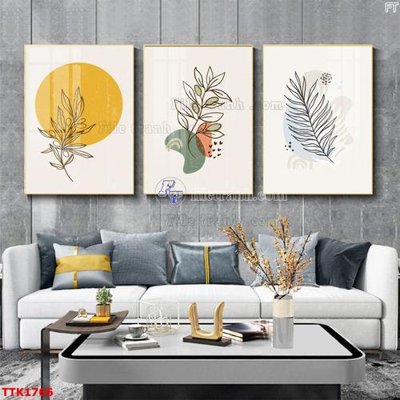 File gốc in ấn File bộ tranh treo tường decor TTK1766 độ phân giải cao