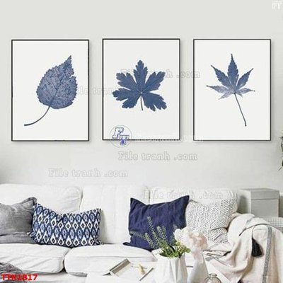 File in trần File bộ tranh treo tường decor TTK1817 (file gốc) hoa văn 3D