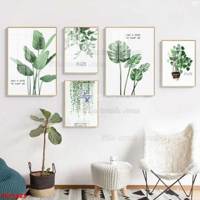 File PSD File bộ tranh treo tường decor TTK1823 (bản gốc) cho nhà in