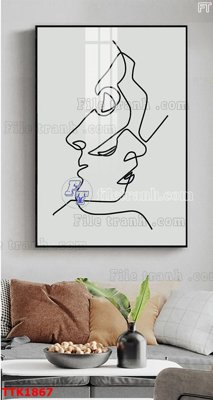 File gốc File bộ tranh treo tường decor TTK1867 (in mica) cắt laser