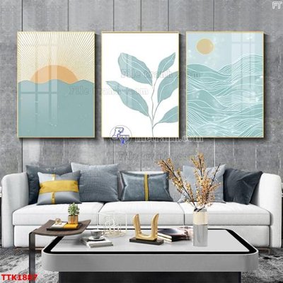 File ảnh File bộ tranh treo tường decor TTK1887 (gốc) in biển hiệu
