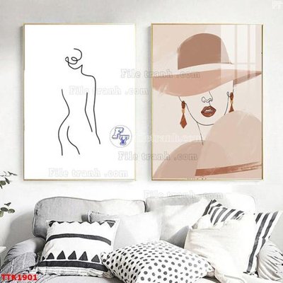 File in trần File bộ tranh treo tường decor TTK1901 (file gốc) phong thủy