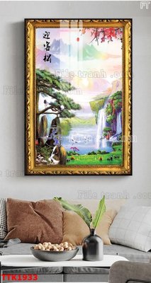 Tải file File bộ tranh treo tường decor TTK1933 (gốc) chủ đề phong thủy