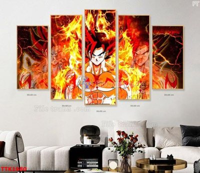 File gốc File bộ tranh treo tường decor TTK1980 (in lụa) tranh phong thủy