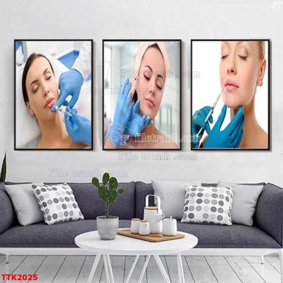 File tranh File bộ tranh treo tường decor TTK2025 (gốc) in vải canvas