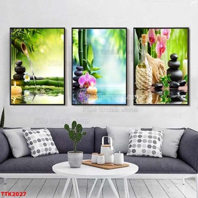 File tranh gốc File bộ tranh treo tường decor TTK2027 (bản quyền) file PSD