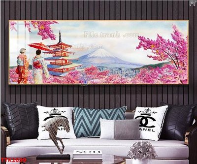 File gốc in tráng gương File bộ tranh treo tường decor TTK2039 chi tiết