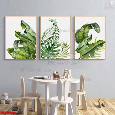 File gốc File bộ tranh treo tường decor TTK2069 (in tráng gương) ốp tường