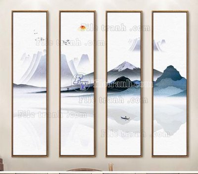 File PSD File tranh bộ hiện đại TTK2504 (bản gốc) độ phân giải cao