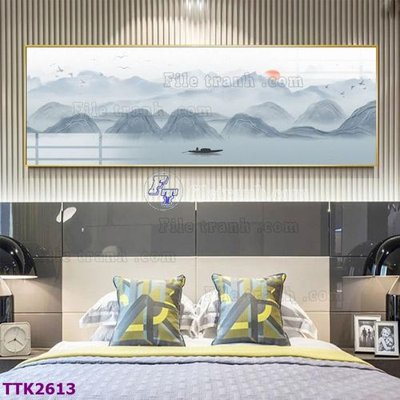 Ảnh gốc File tranh bộ hiện đại TTK2613 (nét căng) in mica