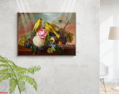 Tệp tin gốc Tranh tĩnh vật sơn dầu hoa châu âu TV160 (dùng cho in ấn) chuyên nghiệp