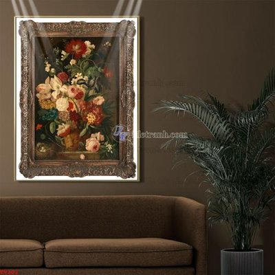 File gốc Tranh tĩnh vật sơn dầu hoa châu âu TV203 (PNG) không nền chất lượng