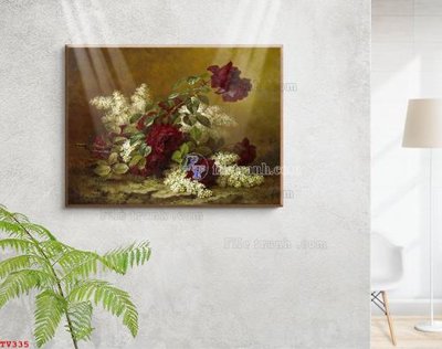 Mua file ảnh gốc Tranh tĩnh vật sơn dầu hoa châu âu TV335 (chất lượng cao)
