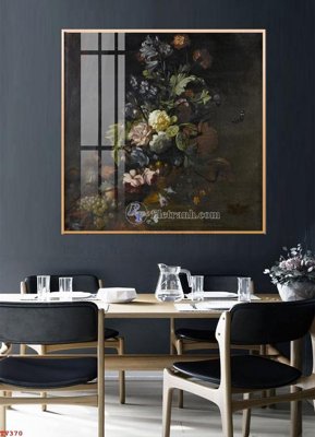 Chi tiết file gốc Tranh tĩnh vật sơn dầu hoa châu âu TV370 (cho in tráng gương)