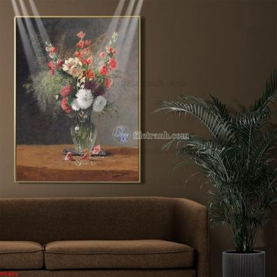 File gốc in ấn Tranh tĩnh vật sơn dầu hoa châu âu TV401 (sẵn sàng tải về)