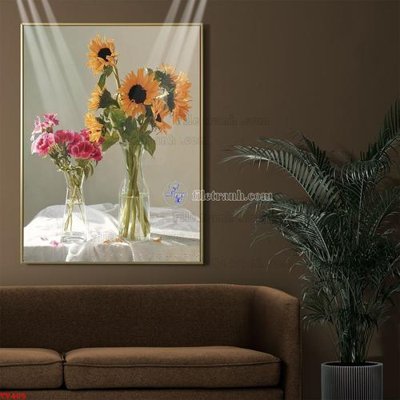 File PSD Tranh tĩnh vật sơn dầu hoa châu âu TV405 (nguyên gốc) chất lượng cao