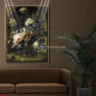 Tải file Tranh tĩnh vật sơn dầu hoa châu âu TV466 (gốc) in ấn ngay lập tức
