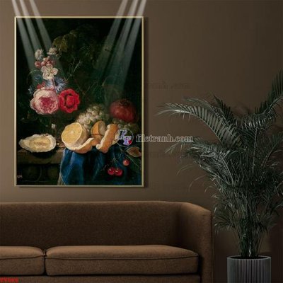 Cung cấp file tranh gốc Tranh tĩnh vật sơn dầu hoa châu âu TV566 độc quyền