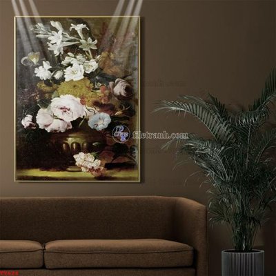 Tệp tin gốc Tranh tĩnh vật sơn dầu hoa châu âu TV624 (dùng cho in ấn) chuyên nghiệp