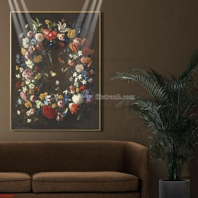 Tải file Tranh tĩnh vật sơn dầu hoa châu âu TV648 (gốc) in trên mọi chất liệu