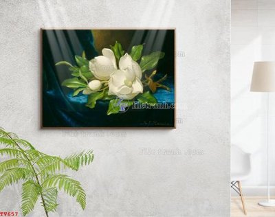 File gốc Tranh tĩnh vật sơn dầu hoa châu âu TV657 (trang trí) phòng ngủ
