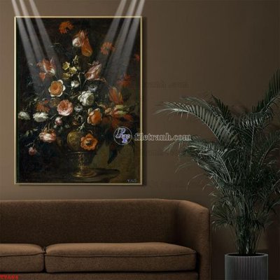 Tải file Tranh tĩnh vật sơn dầu hoa châu âu TV664 (ảnh gốc) file TIFF