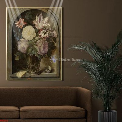 Tệp tin gốc Tranh tĩnh vật sơn dầu hoa châu âu TV671 (dùng cho in ấn) chuyên nghiệp