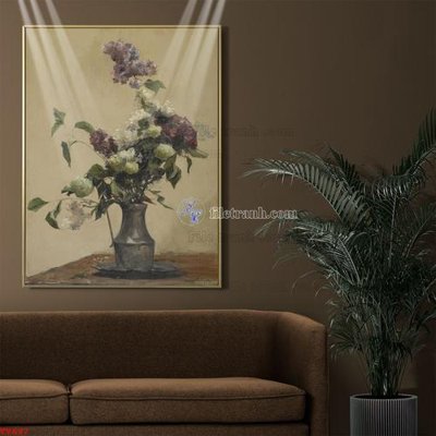 File gốc Tranh tĩnh vật sơn dầu hoa châu âu TV697 (ảnh rõ nét) để in