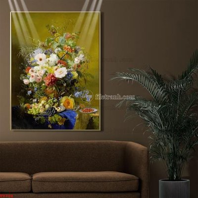 Hình ảnh file gốc Tranh tĩnh vật sơn dầu hoa châu âu TV704 (chất lượng cao)