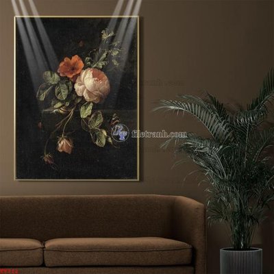 Mua file gốc Tranh tĩnh vật sơn dầu hoa châu âu TV712 (in ấn) tại Filetranh.com