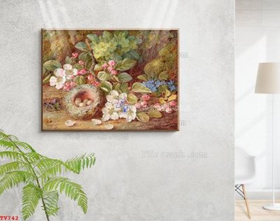 Tải về file gốc Tranh tĩnh vật sơn dầu hoa châu âu TV742 (dùng cho in quảng cáo)