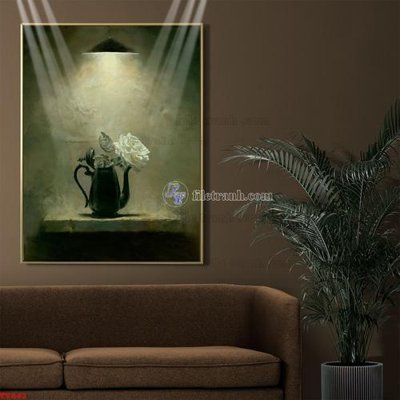 File gốc in ấn Tranh tĩnh vật sơn dầu hoa châu âu TV843 độ phân giải cao