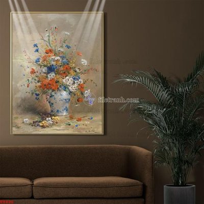 File gốc Tranh tĩnh vật sơn dầu hoa châu âu TV930 (dành cho quảng cáo)