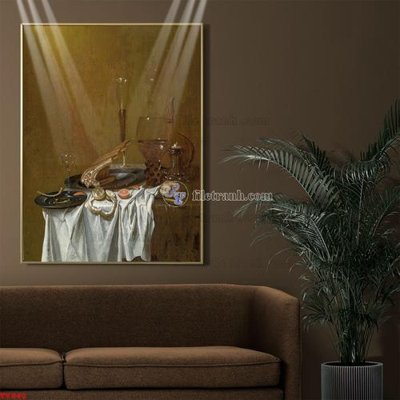 File tranh in tráng gương Tranh tĩnh vật sơn dầu hoa châu âu TV940 (siêu nét)