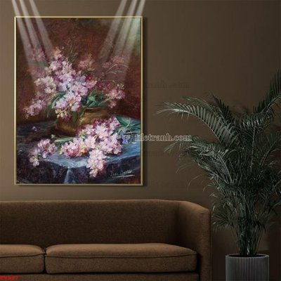 Download file gốc Tranh tĩnh vật sơn dầu hoa châu âu TV987 (dùng cho in ấn)