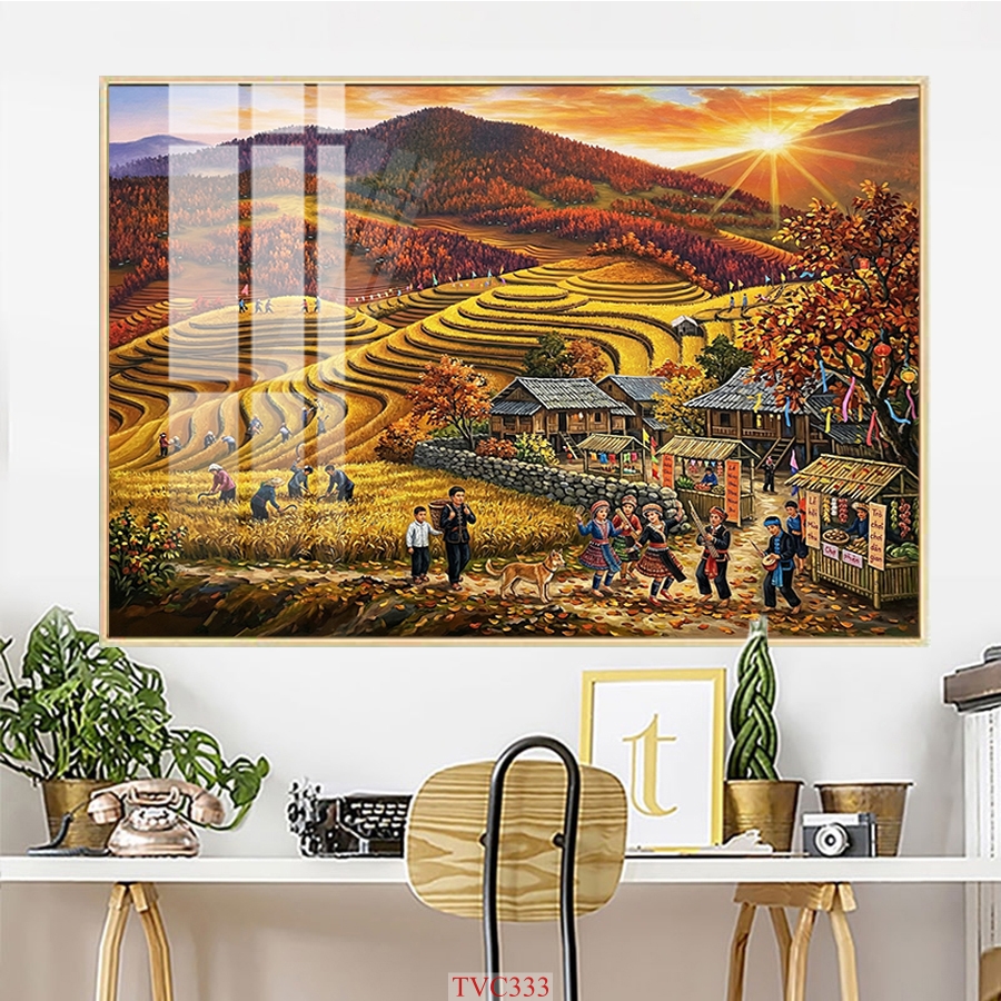 File tranh treo tường tây bắc , tranh vùng cao TVC333