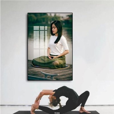 File tranh in trần File tranh treo phòng tập yoga Y208 (ảnh gốc siêu nét)